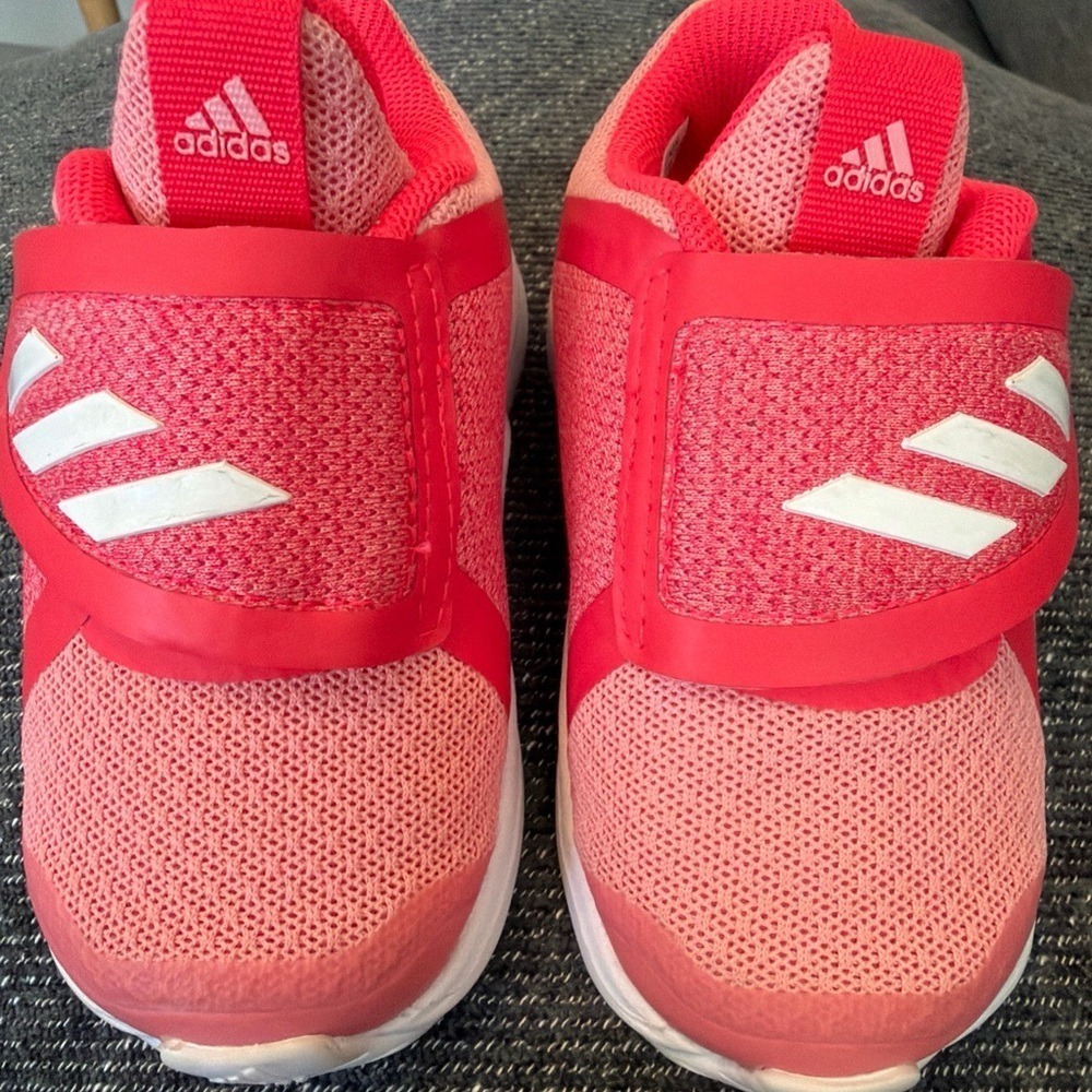 Kidcore running ADIDAS FortaRun X CF I "Shock Red" Toddler 5K low top Sneaker 5 - Picture 13 of 13